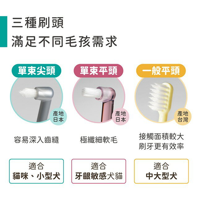 汪喵星球 寵物專用牙刷 軟毛牙刷 犬貓專用牙刷 貓牙刷 犬牙刷 3