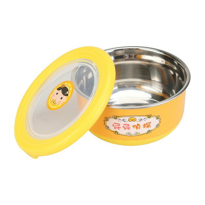 屁屁偵探 420ml不鏽鋼隔熱餐碗【九乘九購物網】