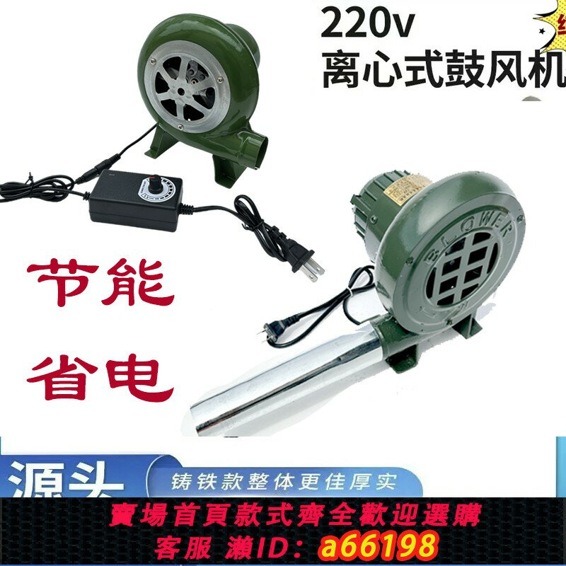 【臺灣公司 可開發票】220V鼓風機小型家用大功率強力燒烤助燃吹碳柴火爐專用吹風機迷你