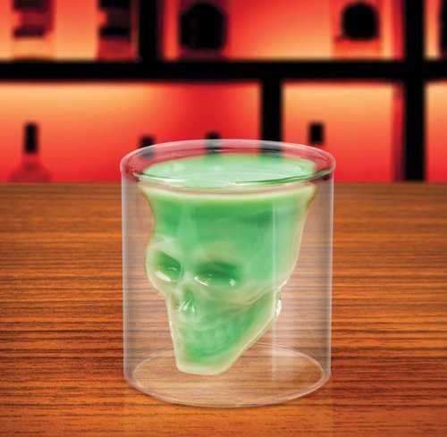 創意骷髏伏特加杯子骷髏烈酒白酒杯禁錮海盜杯玻璃杯酒吧家居常用