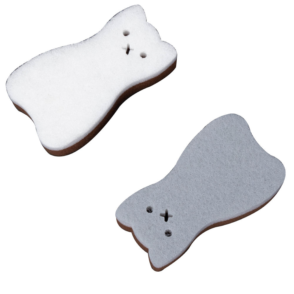 【DECO HOME商品】清潔海綿 貓 SOFT CAT 2P(DH) NITORI宜得利家居