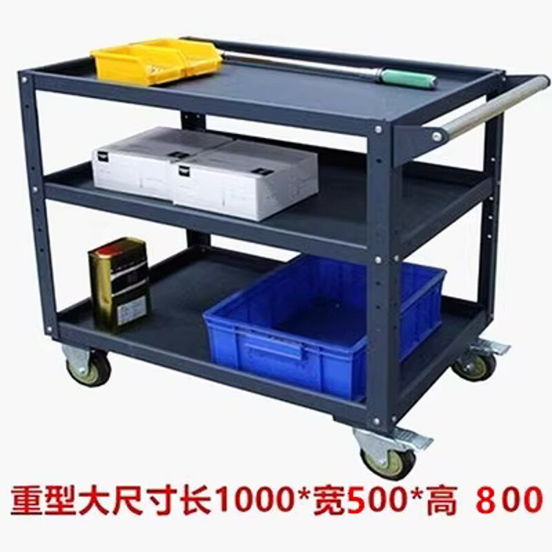 【臺灣公司 可開發票】工業重型加厚工具車多功能手推車移動多層收納架大尺寸車間周轉車