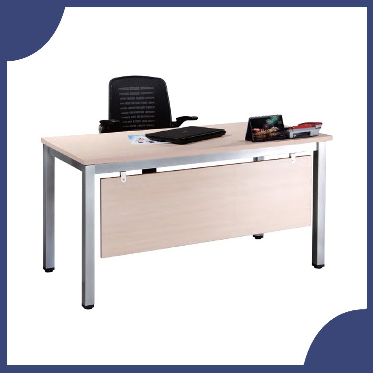 『商款熱銷款』【辦公家具】TSA-140 白橡木 烤銀方形4E 辦公桌 辦公桌 書桌 桌子