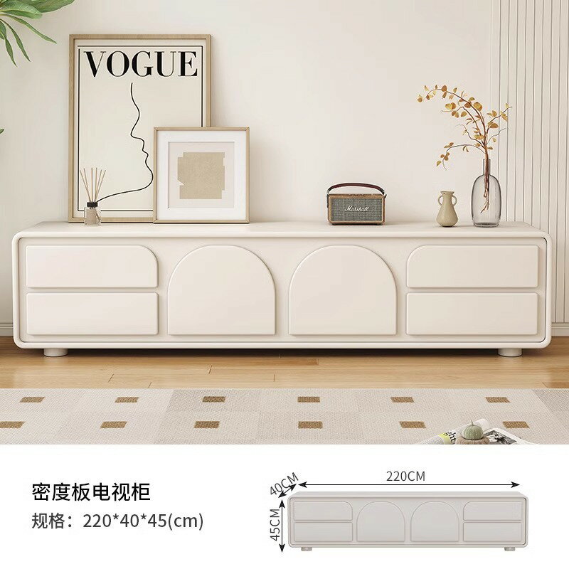 茶几/邊桌 臺灣公司免運 新款奶油風茶幾家用客廳小戶型簡約現代輕奢橢圓長桌子網紅長方形公司貨L39L