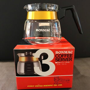 【沐湛咖啡】BONMAC CS-3 耐熱玻璃咖啡壺-500cc/0.5L (3杯用)日本製/手沖玻璃壺 花茶壺