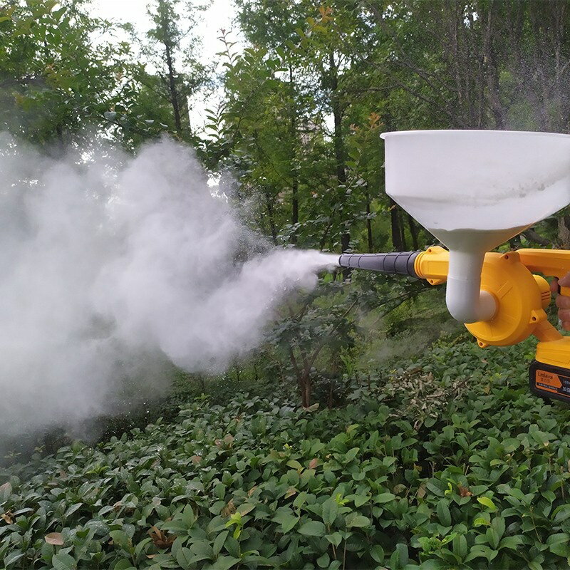 石灰噴粉機養蠶羊雞舍幹粉噴霧器消毒機電動噴粉器養殖豬場噴灑機