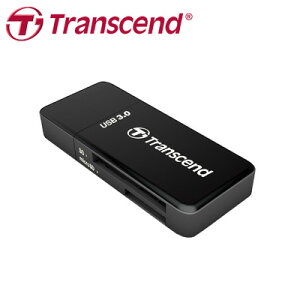 創見 Transcend F5 SD+microSD 雙槽讀卡機 U3 黑 / 個