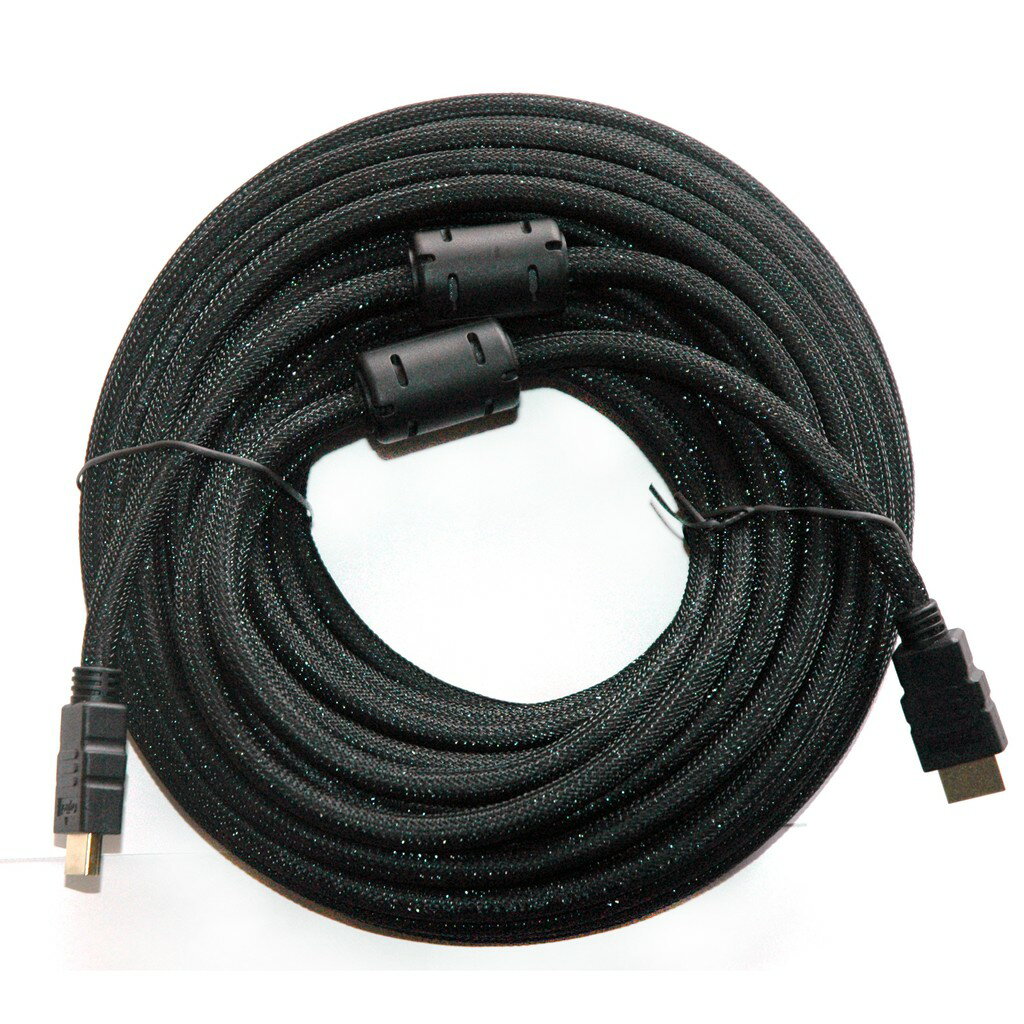 HDMI公對公高清數位影音傳輸線 (20M) 鍍金接頭 編織線 雙磁環 高屏蔽