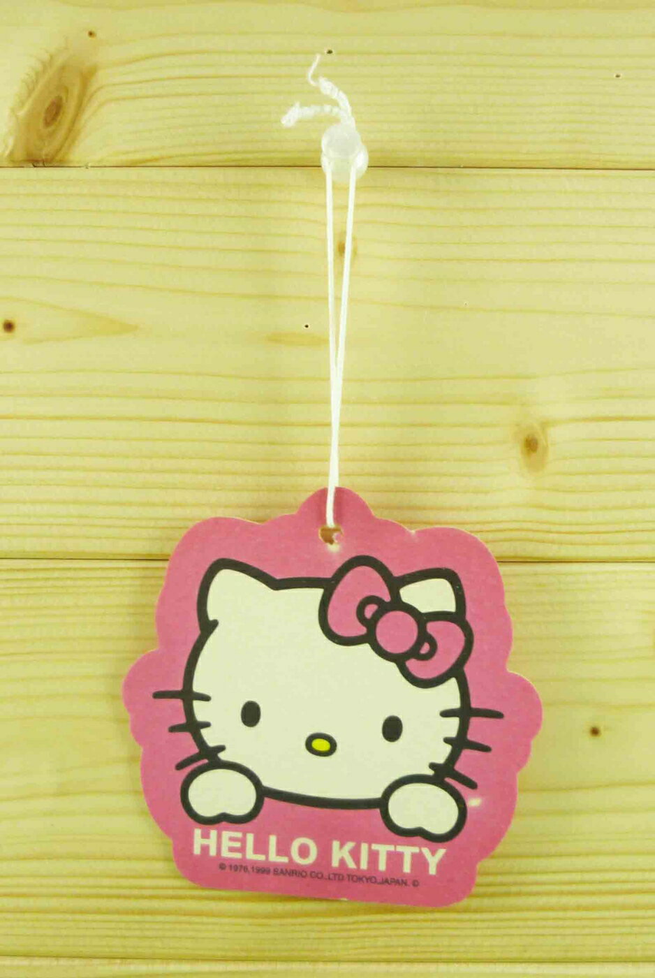 【震撼精品百貨】Hello Kitty 凱蒂貓 造型芳香片-大頭加手造型-粉色【共1款】 震撼日式精品百貨