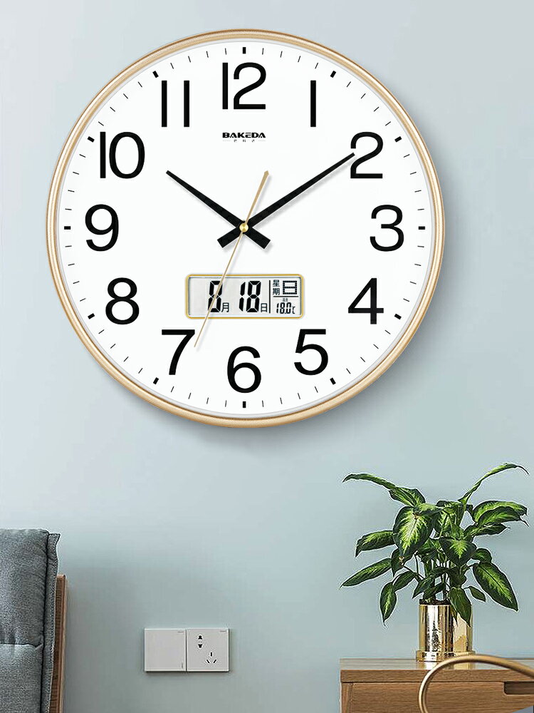 創意掛鐘 巴科達掛鐘客廳鐘錶簡約北歐時尚家用時鐘掛錶現代創意個性石英鐘【MJ1012】