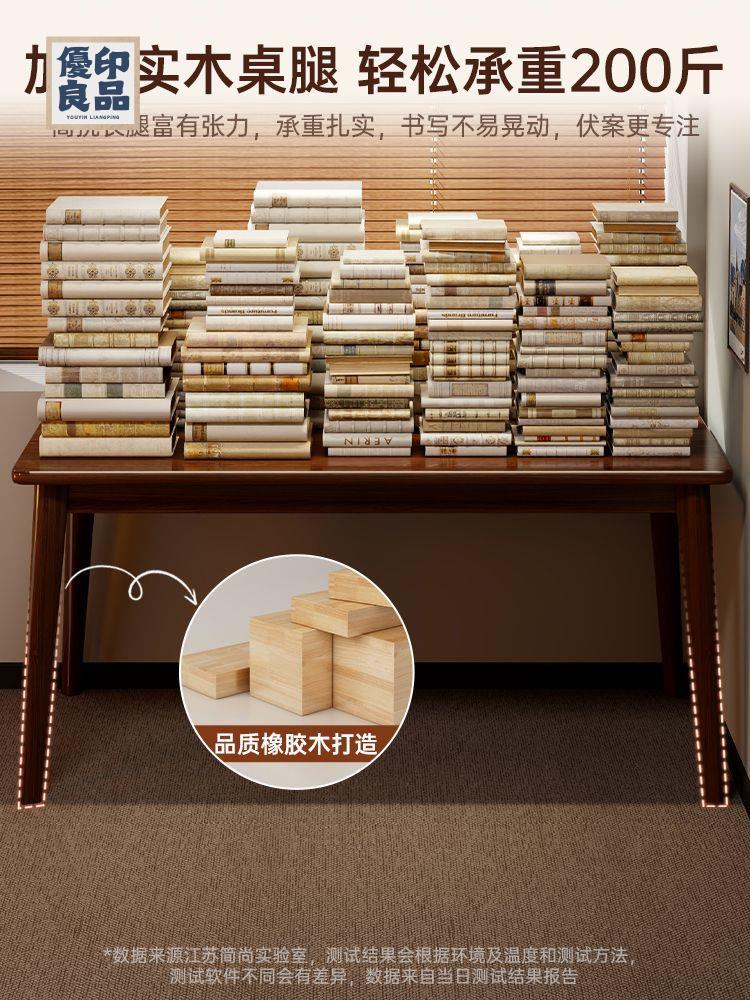 免運 工廠直銷 實木會議桌 辦公桌 電腦桌 書桌 學習桌 書桌學生家用實木腿學習寫字桌辦公桌成人簡易長方形臥室電腦桌子特惠/開立發票 全館折扣 售後保障y5322 6