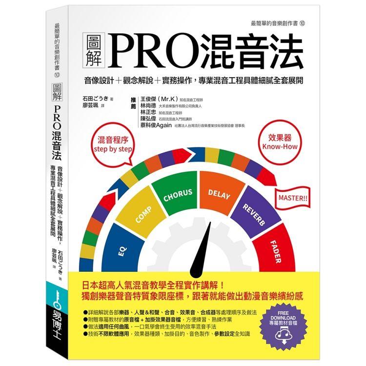 圖解PRO混音法：音像設計＋觀念解說＋實務操作，專業混音工程具體細膩全套展開 | 拾書所