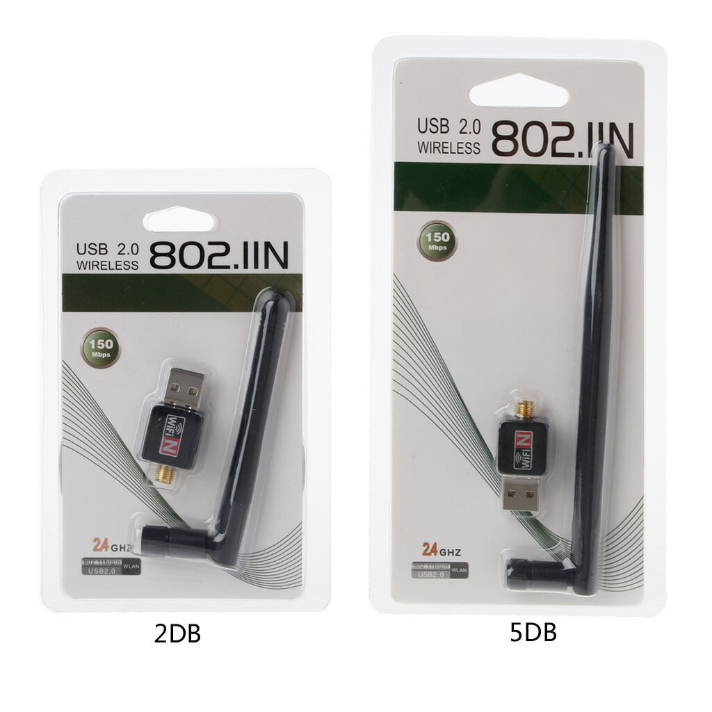 USB無線網絡卡 150M無線網絡卡wifi接收發射器電腦適配器2DB 無線WIFI【尚宜家居】