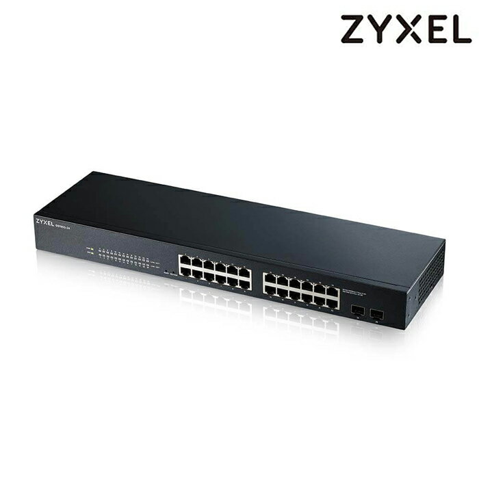 ZyXEL 合勤 GS1900-24 24埠GbE智慧型網管交換器 SFP 2埠 光纖 HUB SWICH