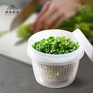 廚房蔥花姜蒜箱保鮮收納盒冰箱神器水果蔬菜帶蓋密封瀝水食品盒子