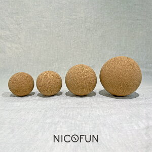 【NicoFun 愛定做】瑜珈球 天然軟木 按摩球 筋膜球 口袋筋膜球 軟球 遊戲球 握力球 穴位點按壓