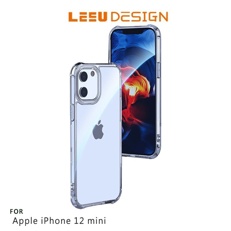 【APP4%點數】LEEU DESIGN Apple iPhone 12 mini (5.4吋) 傲熊冰封 氣囊鋼化玻璃殼