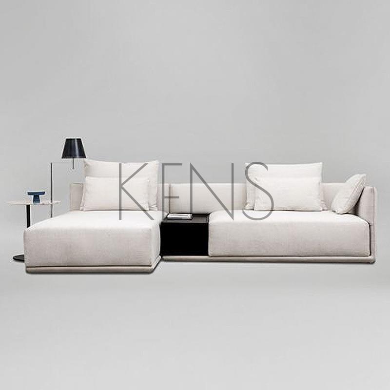 【KENS】沙發 沙發椅 簡約現代沙發意式極簡輕奢布藝L型沙發北歐大客廳科技布沙發組合