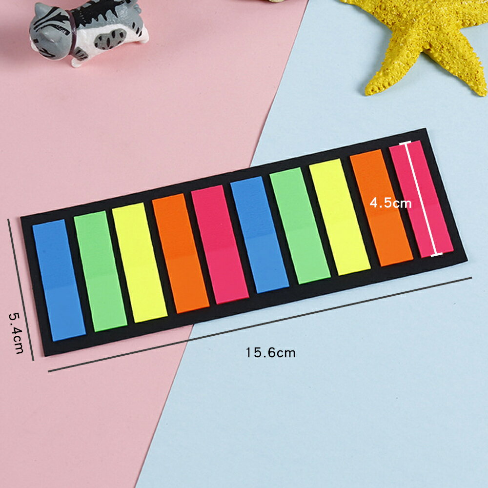 ✨台灣現貨📦 多彩透明 PET 便利貼 10色 200頁 分類標籤貼 書籤貼 N次貼 索引貼 便條紙 #丹丹悅生活 3