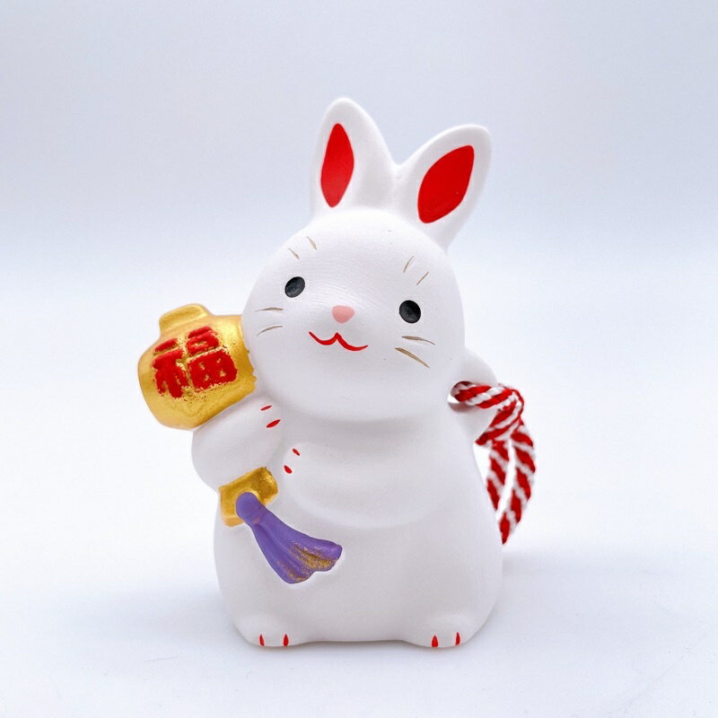 日本製❇️瀨戶市藥師窯 ❇️2023 錦彩招福干支 卯歲置物兔年卯 日本一 土鈴 New 開運招福 福氣到來 除難免災
