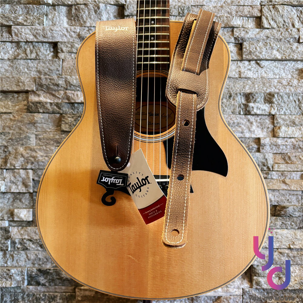 Taylor 高質感 皮革 背帶 深咖啡色 棕色 Strap 電 木 吉他 貝斯