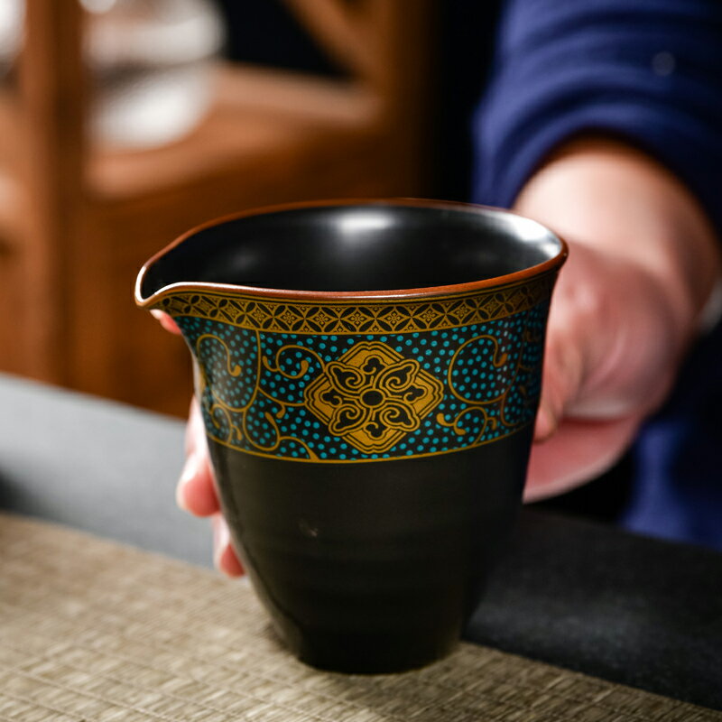 功夫茶具茶海分茶器家用中式簡約公道杯陶瓷均茶杯耐高溫茶道配件
