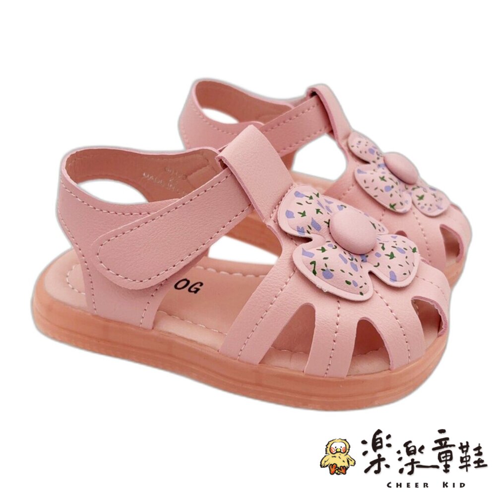 可愛碎花電燈涼鞋 - 小童鞋 巴布豆 嬰幼鞋 女童鞋 寶寶鞋 小童 燈鞋 童鞋 女小童 電燈鞋 電燈涼鞋 涼鞋 BOBDOG巴布豆 巴布豆童鞋 卡通童鞋 BOBDOG 嬰幼童鞋