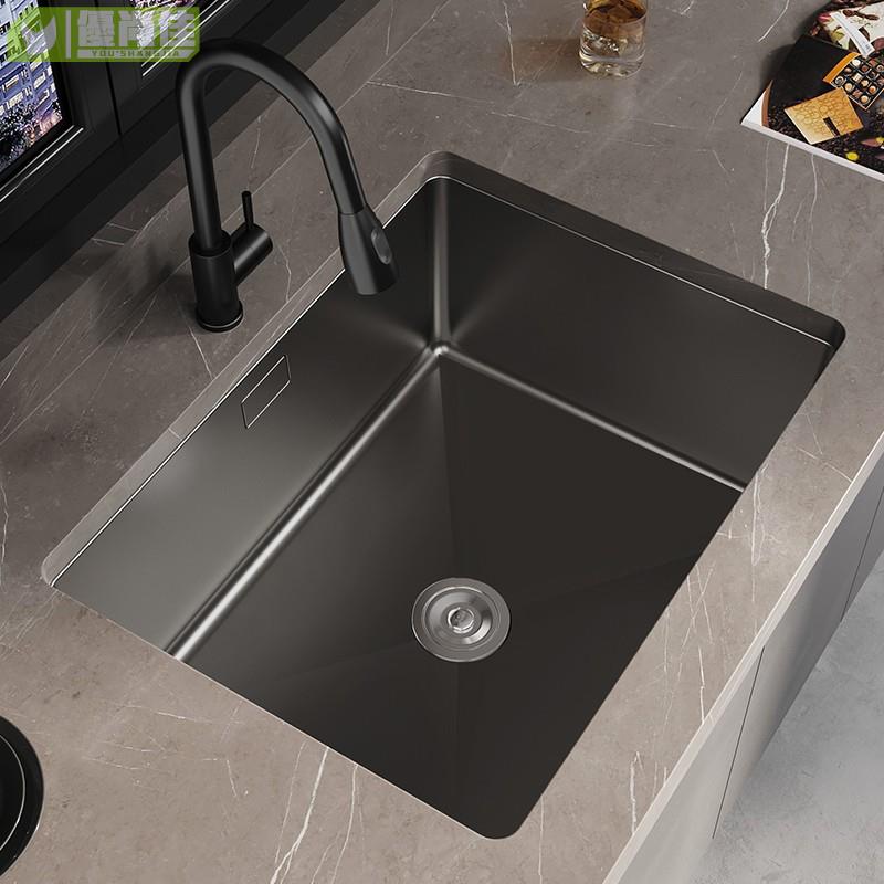 納米廚房304不銹鋼手工小水槽單槽迷你小尺寸洗菜盆洗碗槽水池盆