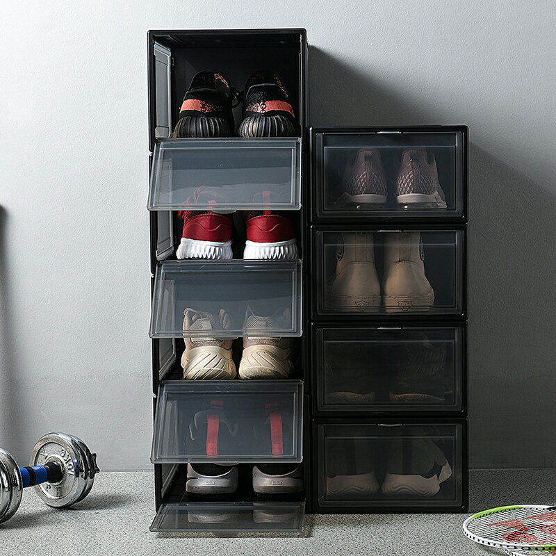 鞋子收納神器放鞋器省空間家用門口防塵收鞋子的高跟鞋鞋柜子塑料