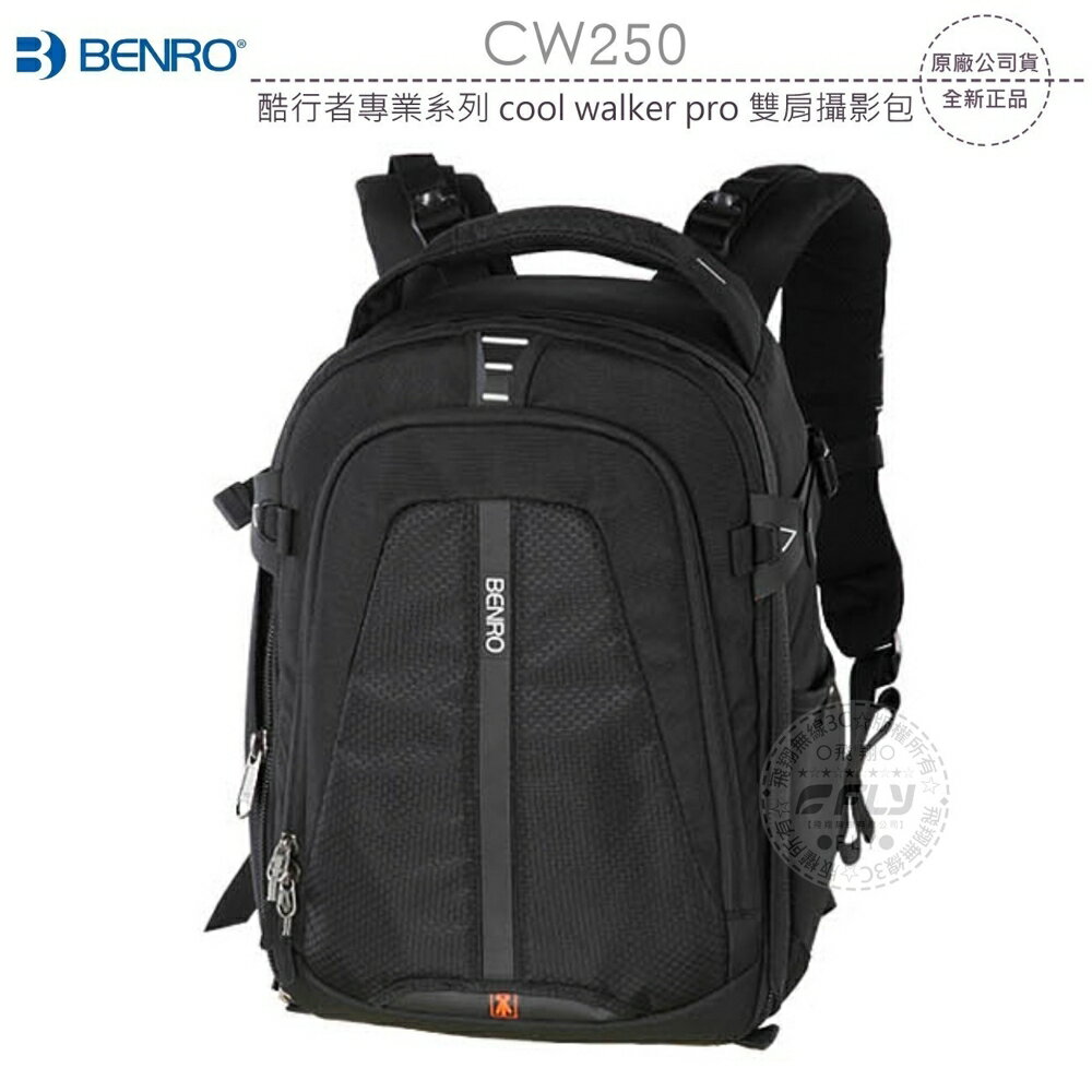 《飛翔無線3C》BENRO 百諾 CW250 酷行者專業系列 cool walker pro 雙肩攝影包?公司貨?相機包