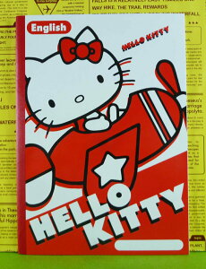 【震撼精品百貨】Hello Kitty 凱蒂貓 筆記本 英文 紅【共1款】 震撼日式精品百貨