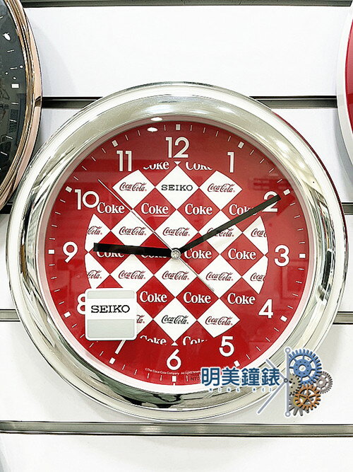 ◆明美鐘錶眼鏡◆SEIKO精工 可口可樂聯名款/QXA933W/掛鐘/時鐘