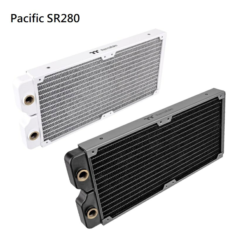 【獨家！另享10%回饋】Thermaltake 曜越 Pacific SR280 水冷銅冷排 厚度31mm鰭片密度17 黑/白