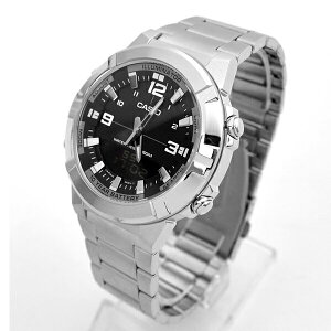 CASIO手錶 指針數位雙顯不鏽鋼錶【NECE29】