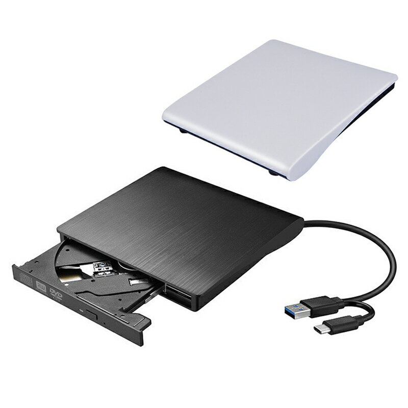【易控王】USB&Type-C外接式DVD/藍光燒錄機 支援讀寫 USB3.0 即插即用 (40-754-01)