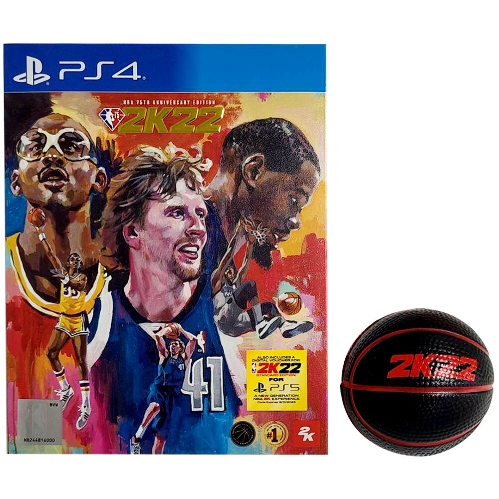 【現貨】PS4 NBA 2K22 75周年紀念版 中英文國際版 附6cm籃球