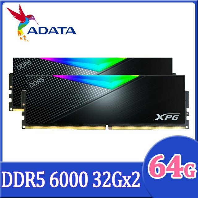 【hd數位3c】威剛 64GB(雙通32GB*2) DDR5 6000 XPG Lancer RGB/CL30 黑【具XMP、EXPO參數】【下標前請先詢問 有無庫存】