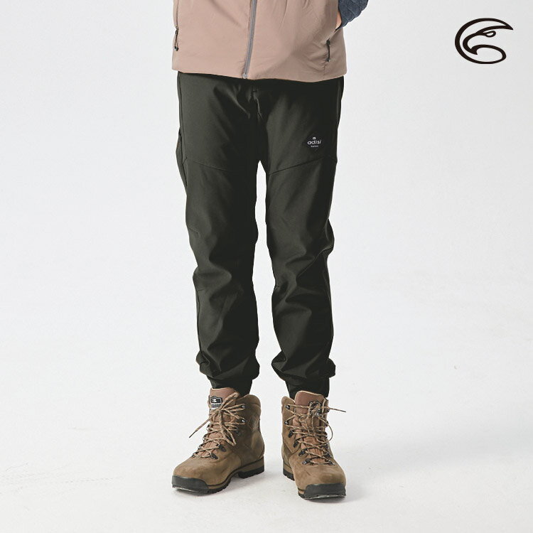 ADISI 男SORONA撥水耐磨輕抗風縮口機能長褲AP2121020 (S-2XL) / 束口褲 縮口褲 環保紗 防潑水 四面彈 耐磨 快乾 登山健行 6
