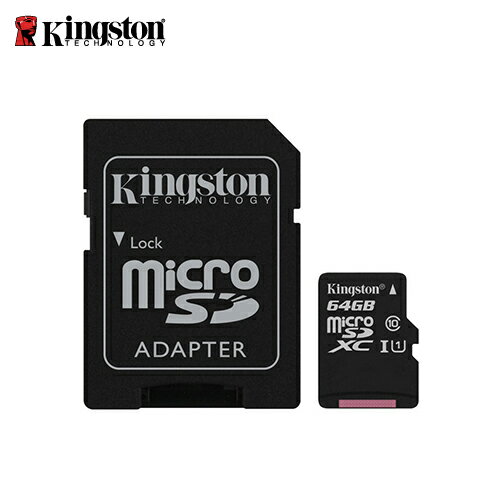 【Kingston 金士頓】Canvas Select MicroSDXC/UHS-I C10 64GB 記憶卡 (SDCS/64GB)【三井3C】