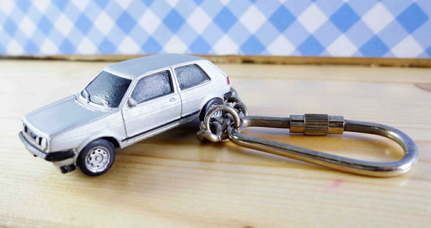 【震撼精品百貨】手機吊飾/鎖圈-小汽車系列-鑰匙圈-銀色S 震撼日式精品百貨