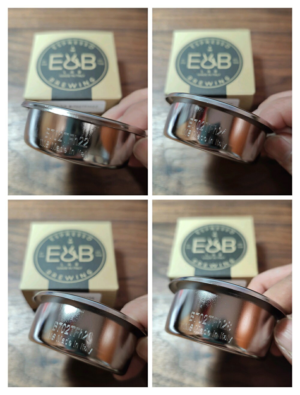 E&B Lab by IMS 義大利 B702TFH 系列 Espresso 58mm 義式咖啡 濾杯 粉碗 奈米塗層 5