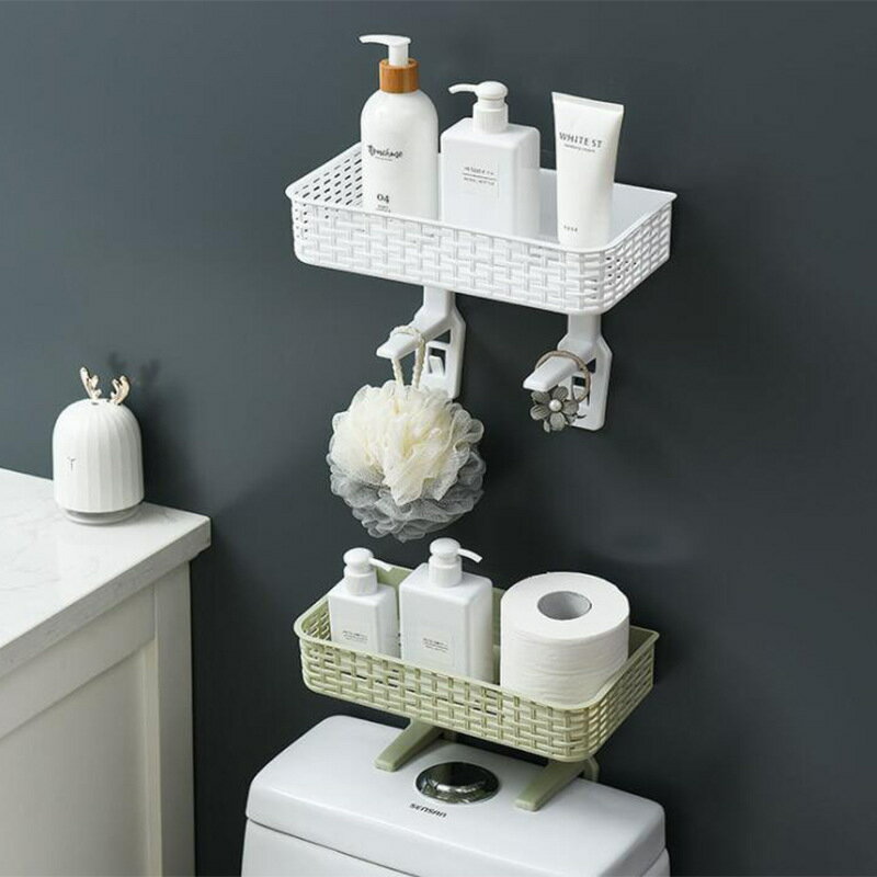 收納架 新款創意多功能置物架 吸壁式浴室馬桶雜物收納架 吸盤置物架