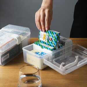 免運 可開發票 醫藥箱家用大容量分格藥箱多層塑料手提便捷家庭藥品分類收納盒