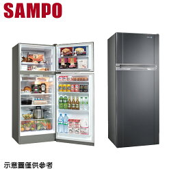 【SAMPO聲寶】340公升變頻雙門冰箱SR-A34D (S3)【三井3C】