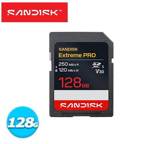 SANDISK Extreme PRO SD UHS-I 128GB 記憶卡