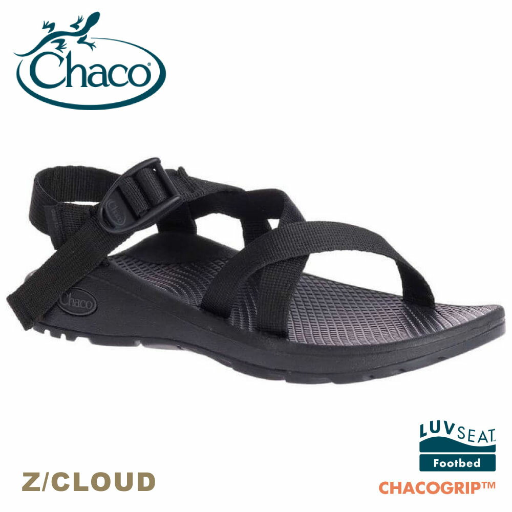 【CHACO 美國 女 Z/CLOUD標準款涼鞋《黑》】CH-ZLW01H405/運動涼鞋