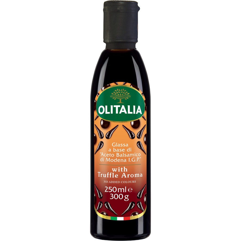 《AJ歐美食鋪》奧利塔 松露風味濃縮葡萄醋250ml /濃縮葡萄醋500ml 巴薩米克醋 Balsamico 醋膏 畫盤 1
