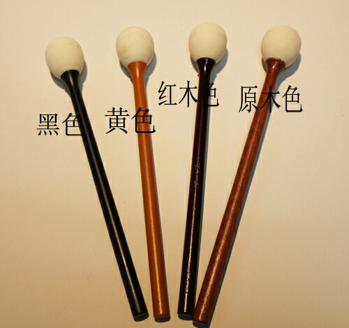 佛教用品法器配件木魚棒木魚錘木魚槌原色紅木色黑色黃色3--8英寸 1