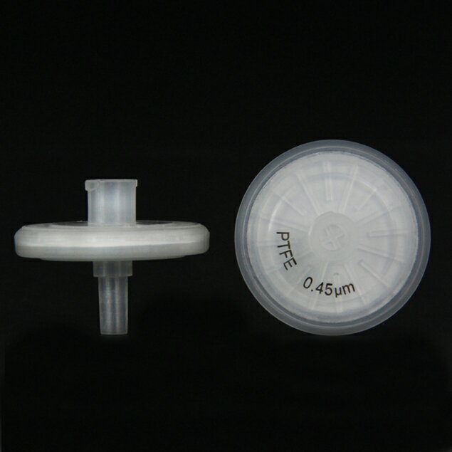 《Labfil》 PTFE 針筒過濾器 疏水(雙層膜)【100個/盒】 直徑13mm 孔徑0.45μm 實驗儀器 小飛碟