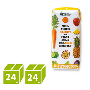 【VDS活力東勢】胡蘿蔔綜合蔬果汁200ml x48瓶/2箱(利樂包)